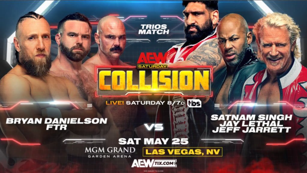 Tony Khan Announces Trios Match For Collision, Pits Danielson vs Jarrett For First Time