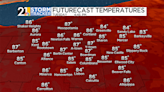 Tuesday: likely our warmest day until the 2nd half of June