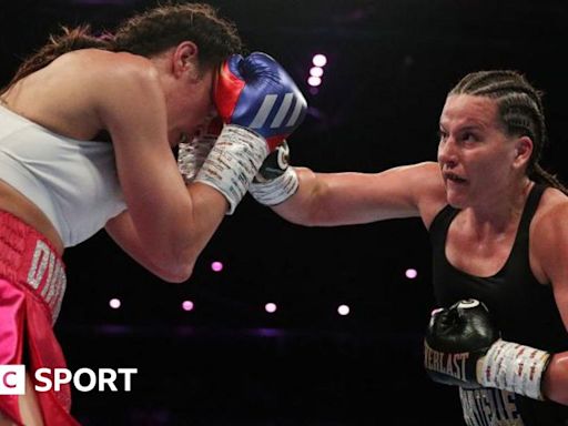 Chantelle Cameron: Briton bounces back from Katie Taylor defeat with points win over Elhem Mekhaled