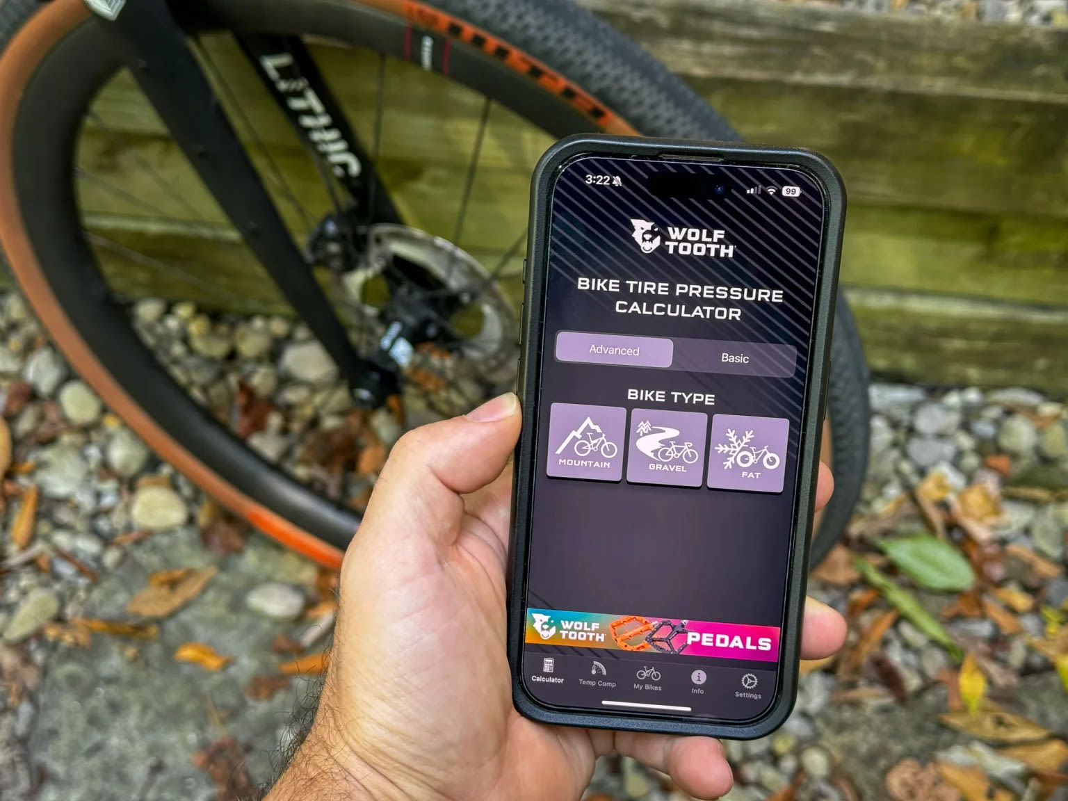 Wolf Tooth Components Bike Tire Pressure App Takes the Guesswork Out of Low Pressure Inflation