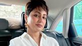 Television actress Hina Khan shaves her head amid cancer treatment, watch video