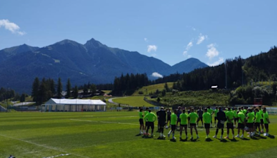 Primer entrenamiento del Betis en los Alpes austriacos