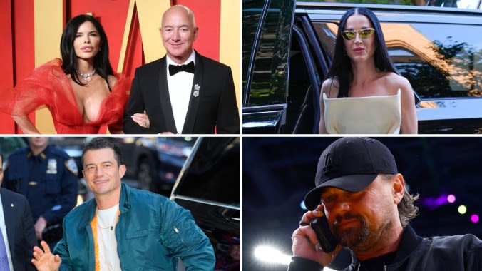 Jeff Bezos, Lauren Sanchez, Katy Perry, Orlando Bloom, and Leo DiCaprio All Hang Out