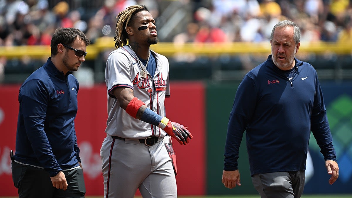 Braves' Ronald Acuña Jr, out for season with torn ACL, apologizes to fans on social media