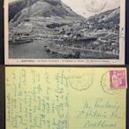 【二手】 P49，法國早期1935年實寄明信。 圖為法國東南部的城市 郵票 小型張 郵品【奇摩收藏】