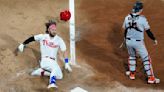 Harper races for inside-the-park HR, Nola works 7 strong innings as Phillies beat Giants 10-4