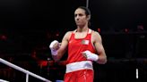 Boxer Khelif through as opponent abandons in 46 seconds