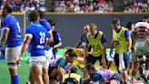 Rugby: victime d'un violent choc à la tête face au Japon, Garbisi rassure