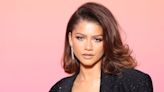 Zendaya Sports Simple and Chic Gray Mini Dress While Shopping in Rome