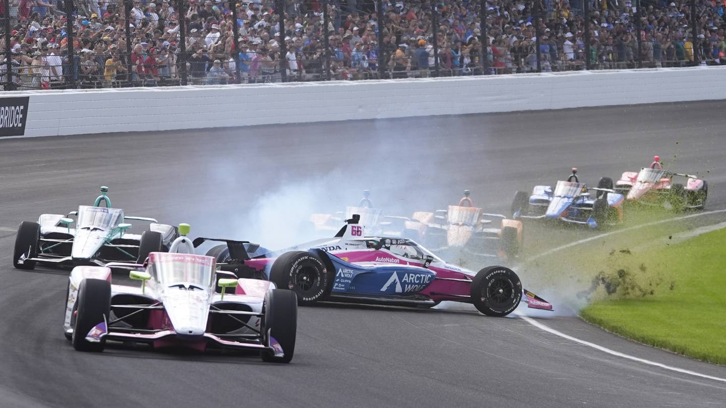 Ericsson's early Indianapolis 500 exit typifies wild day full of crashes and other problems