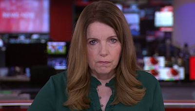 BBC News host caught scrolling live on her phone for an entire minute