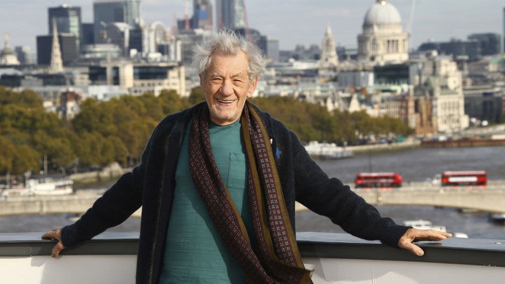 UK actor Ian McKellen hospitalised after falling off London stage