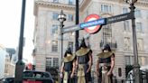 London commuters left confused as Egyptian Gods seen roaming around the city