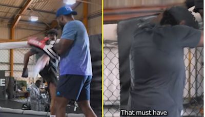 Leon Edwards tries to teach comedians kick that won UFC belt - but it goes wrong