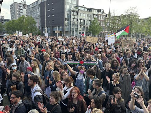 Police break up another protest by pro-Palestinian activists at the University of Amsterdam