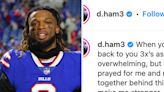 Damar Hamlin Posted His First Instagram Since His Cardiac Arrest, And It's Super Touching