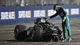 Formula One driver Lance Stroll suffers huge crash during Singapore GP qualifying