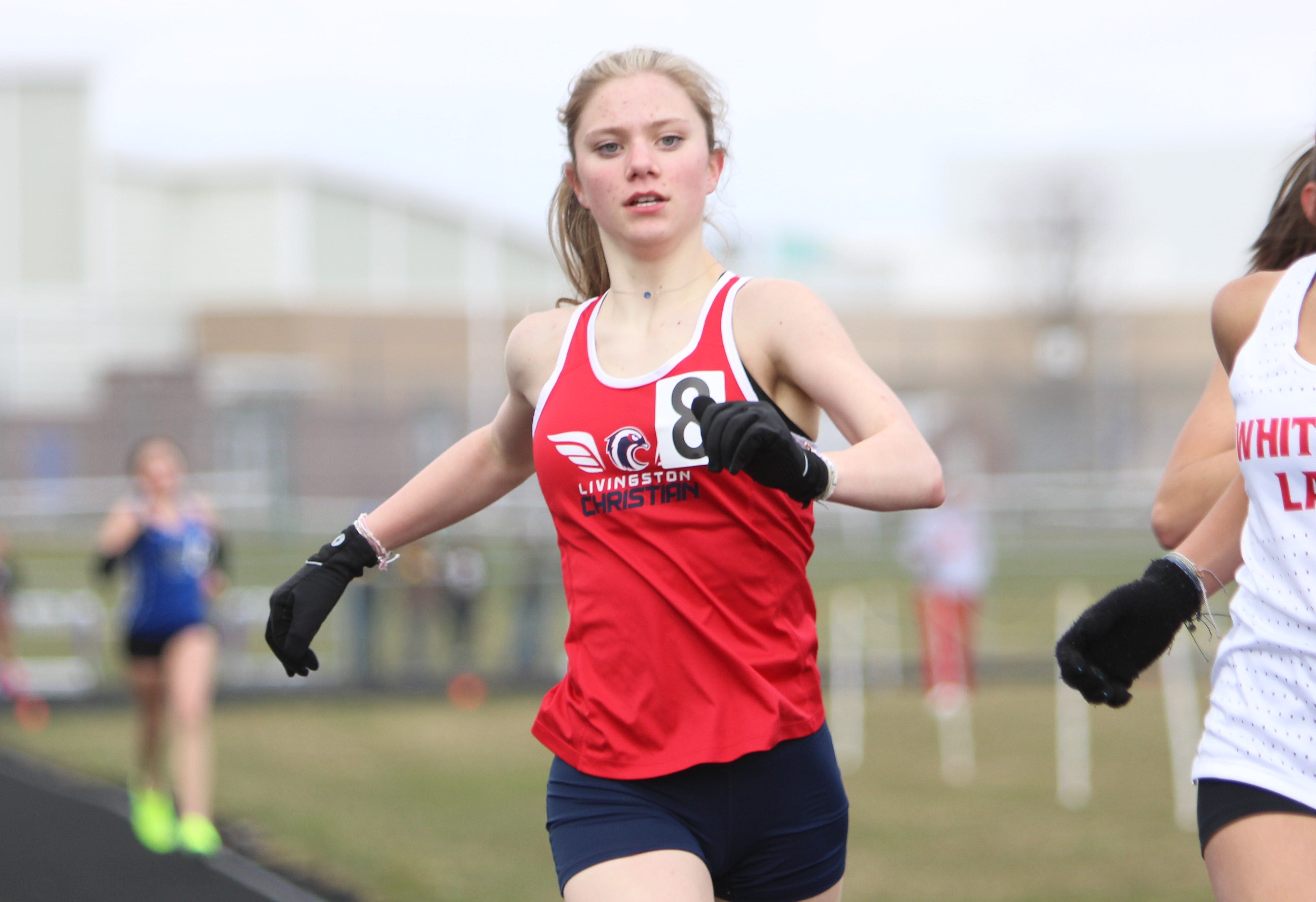 Once-reluctant runner is Livingston Christian's one-girl track and field team