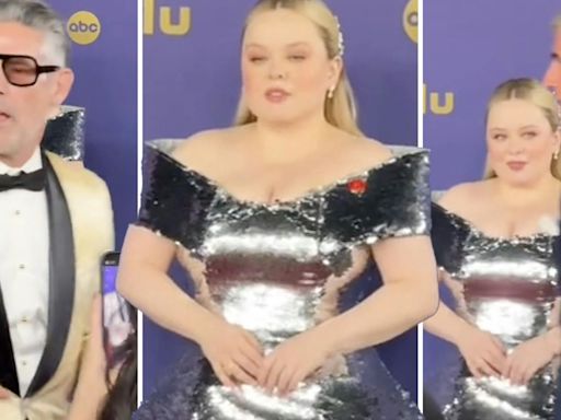 'Now that is composure': Nicola Coughlan praised for keeping cool as people walked by her on the Emmys red carpet