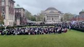 Pro-Palestine protesters occupy Columbia university lawn as arrests made