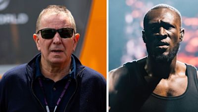 Brundle discusses Stormzy 'bromance' as pundit shares rapper's British GP offer