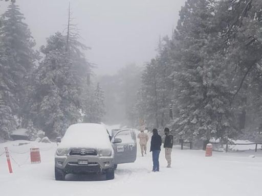 Cerrado acceso a San Pedro Mártir por nevadas intensas