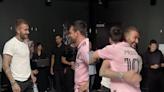 Fans react to David Beckham’s Spanish speaking skills as he greets Lionel Messi