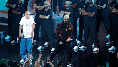 Eminem Opens 2024 MTV VMAs With ‘Houdini’ & Jelly Roll-Assisted ‘Somebody Save Me’ Alongside Slim Shady Clones