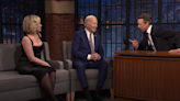 Biden skewers Trump’s ‘old ideas’ as he defends own age in surprise appearance on Seth Meyers show