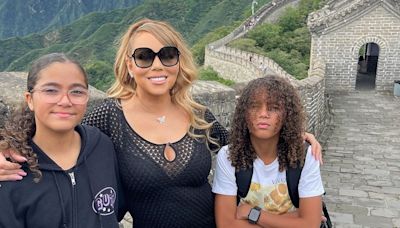 Antes de vir ao Brasil para Rock in Rio, Mariah Carey curte dias na China com filhos