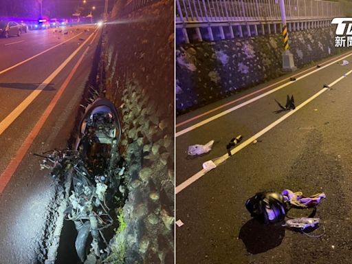 宜蘭死亡事故！機車衝對向車道撞轎車 23歲騎士彈飛傷重亡