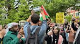 Hundreds gather at GW University to call for schools to cut ties to Israel