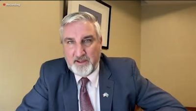 Holcomb talks final months, National Guard border shooting from Mexico