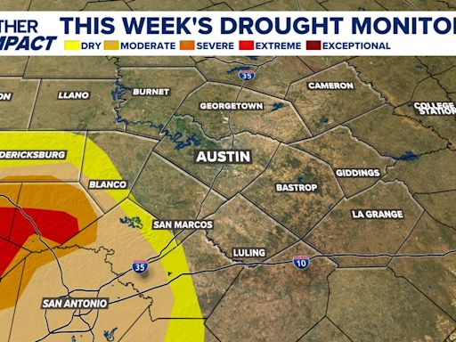 Drought update: Big improvements along I-35 corridor and the Hill Country