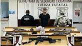 Cae integrante del Cártel de Sinaloa con poderoso arsenal bélico en Tecate