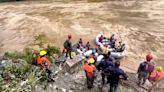 Nepal Landslide: 19 bodies recovered after landslide swept two buses into river