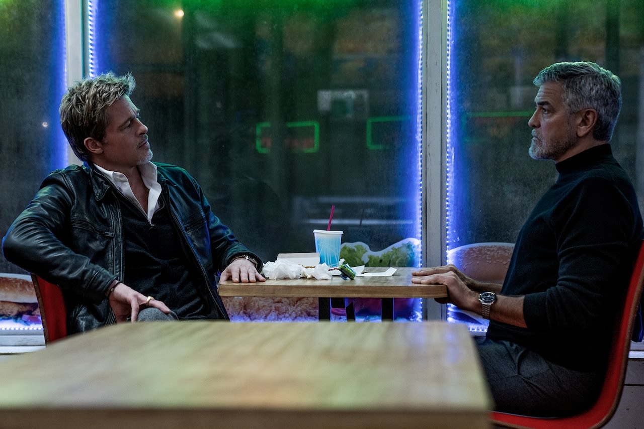 Clooney and Pitt cut a caper, on the thin line between ‘relaxed’ and ‘lax’