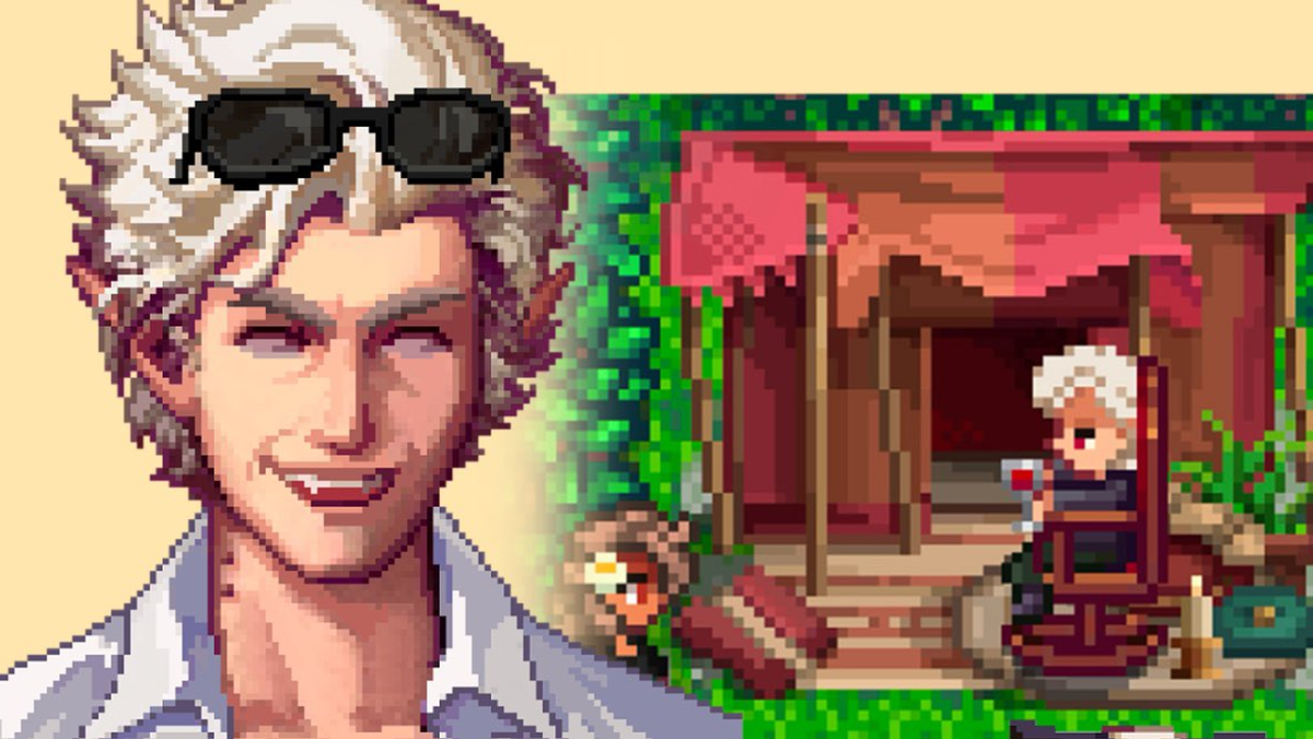 Baldur's Village, the Stardew Valley/BG3 mash-up mod that lets you kiss Astarion, has a new update and potential release window