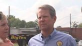 Gov. Kemp tours part of Chattooga County as residents beg for help after flash floods