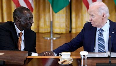 Biden welcomes Kenya's leader as US under pressure in Africa