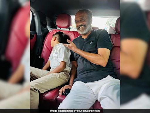 Just Rajinikanth Fulfilling Grandfather Duties In The Most LOL Way. See Daughter Soundarya's Post
