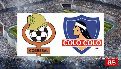 Cobresal vs Colo Colo: estadísticas previas y datos en directo | Liga Chilena 2024