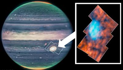 James Webb Space Telescope spies strange shapes above Jupiter's Great Red Spot