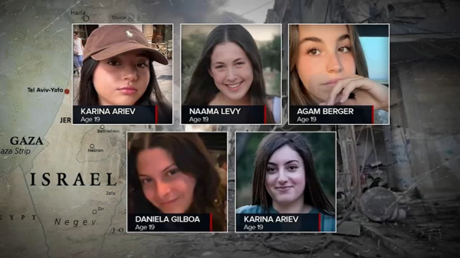 Video released of 5 female hostages being abducted by Hamas on Oct. 7