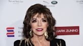 Joan Collins, 90, Glitters in Silver Top With Black Skirt at England Theatre