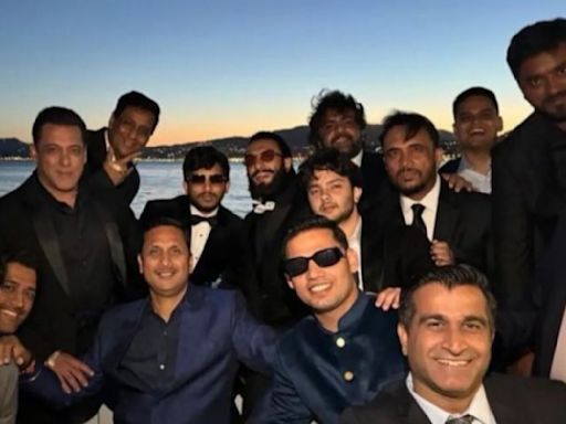 Salman Khan, Ranveer Singh, MS Dhoni look dapper in a new pic from Anant Ambani-Radhika Merchant pre-wedding bash