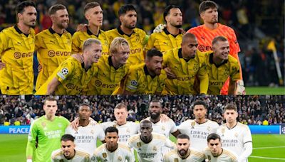 Real Madrid y Borussia Dortmund jugarán la final de la Champions League con su primera equipación