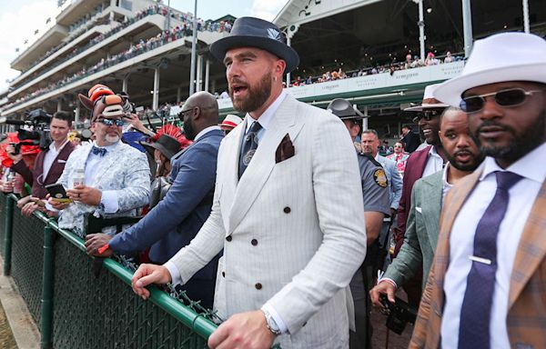 Travis Kelce, Aaron Rodgers, other NFL stars descend on Louisville for Kentucky Derby