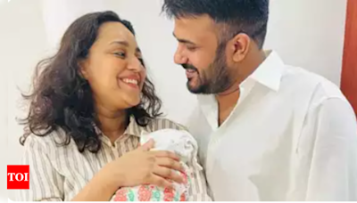 Swara Bhasker-Fahad Ahmad's daughter Raabiyaa turns one; see how the doting parents celebrated the special day with cake, balloons and more | Hindi Movie News - Times of India