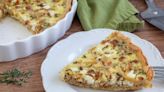 Bacon, Onion, And Goat Cheese Quiche Recipe